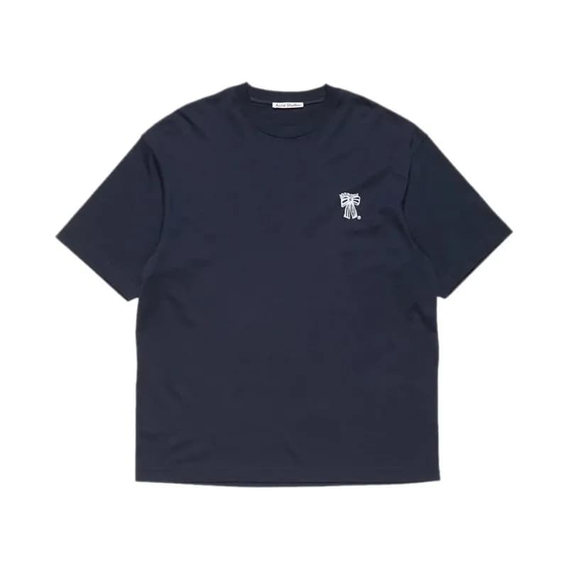 Acne Studios Cotton T-Shirt Washed Grey — 藏青色（AC597）