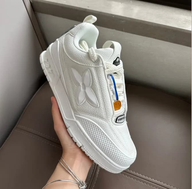Louis Vuitton LV Trainer Monogram Canvas — Four leaf clover white