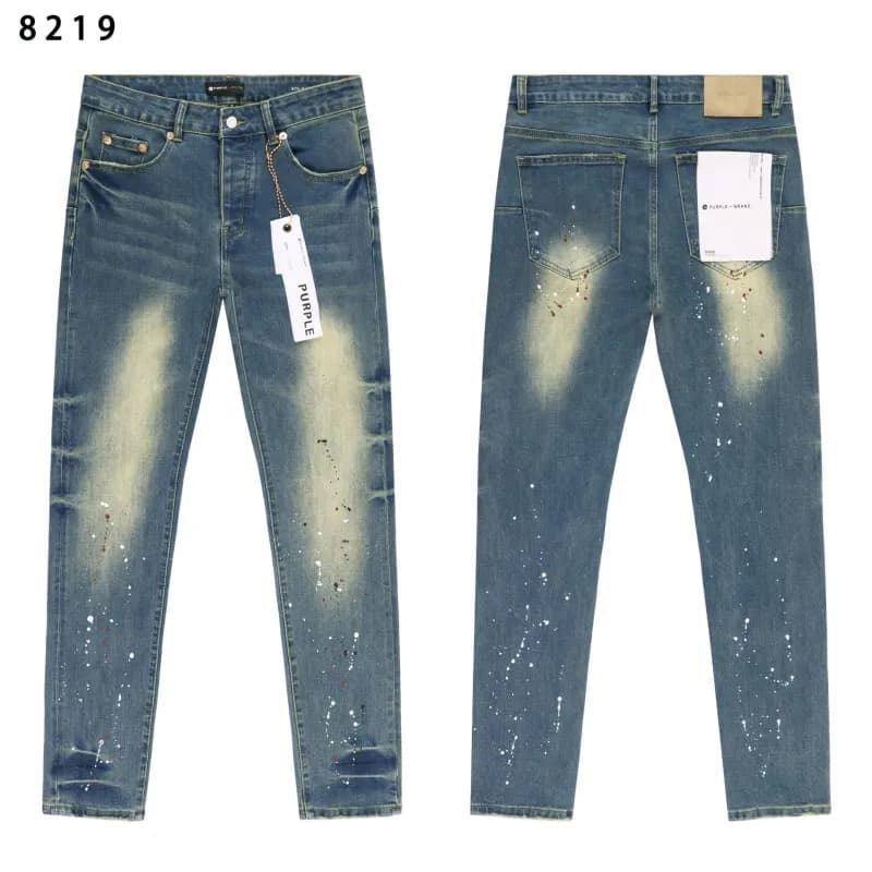 Denim Tears Cargo Shorts Washed Red Splatter with Crystal Embellishment — 8219 water blue