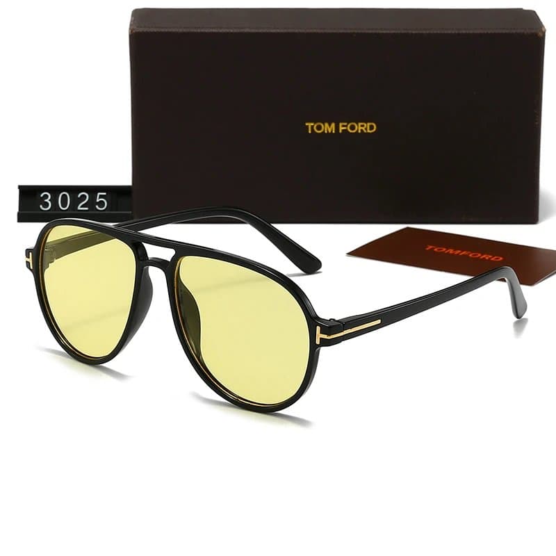 Tom Ford Aviator Sunglasses Yellow Lens