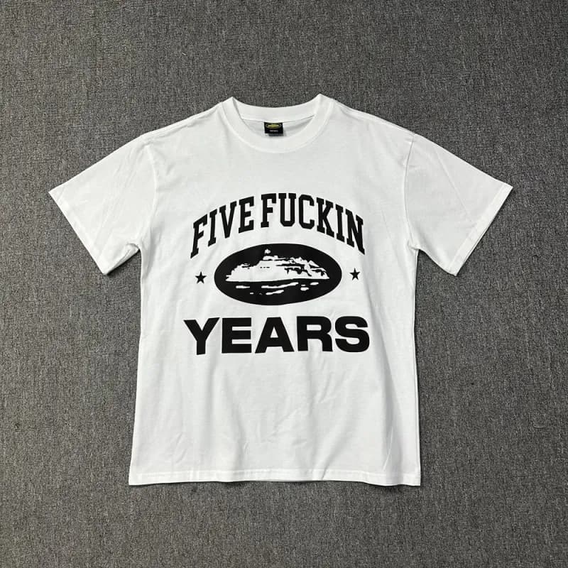 Corteiz Five Fuckin Years Tee Black Graphic