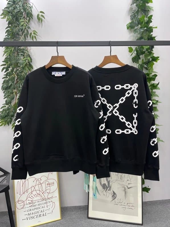 Saint Laurent Hooded Sweatshirt Abstract Graphic Print — ow180