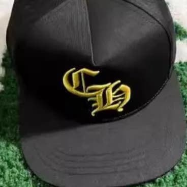 Chrome Hearts Snapback Cap Gold Logo Embroidery