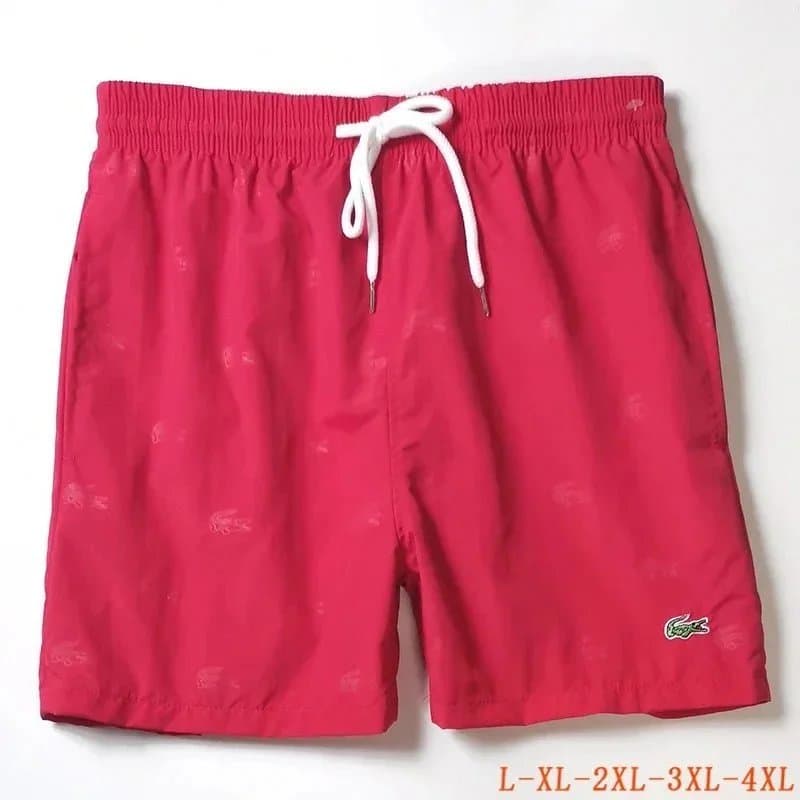 Lacoste Drawstring Shorts Crocodile Outline Print — 1016015BLB