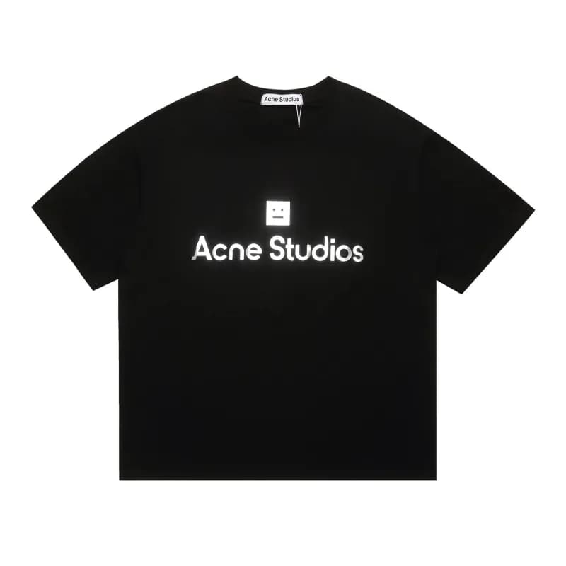 Acne Studios Logo T-Shirt Smiley Face