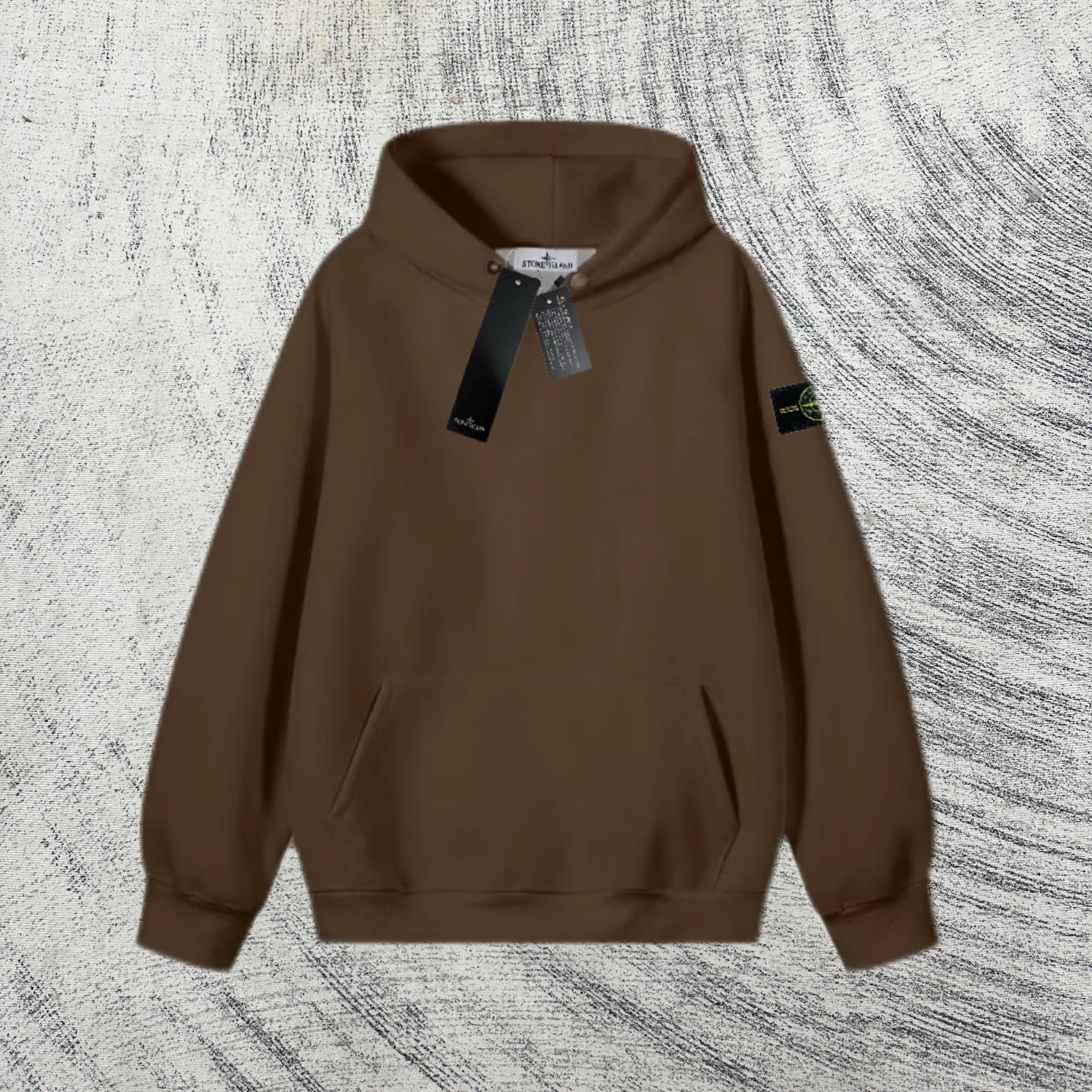 Stone Island Zip-Up Hoodie Diagonal Stripe — 0317025CC