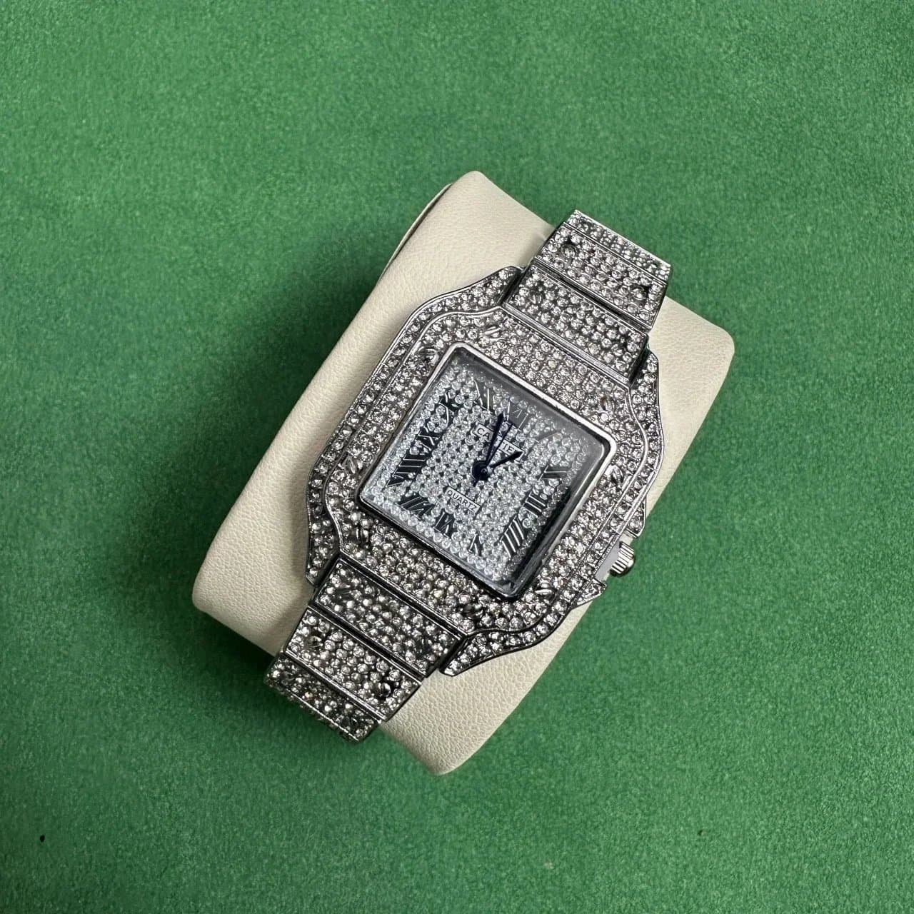 Santos de Cartier Full Pave Diamond