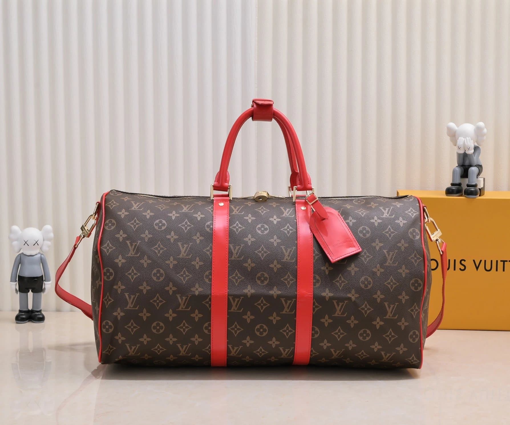 Louis Vuitton Keepall Monogram Eclipse — 41418#老花红