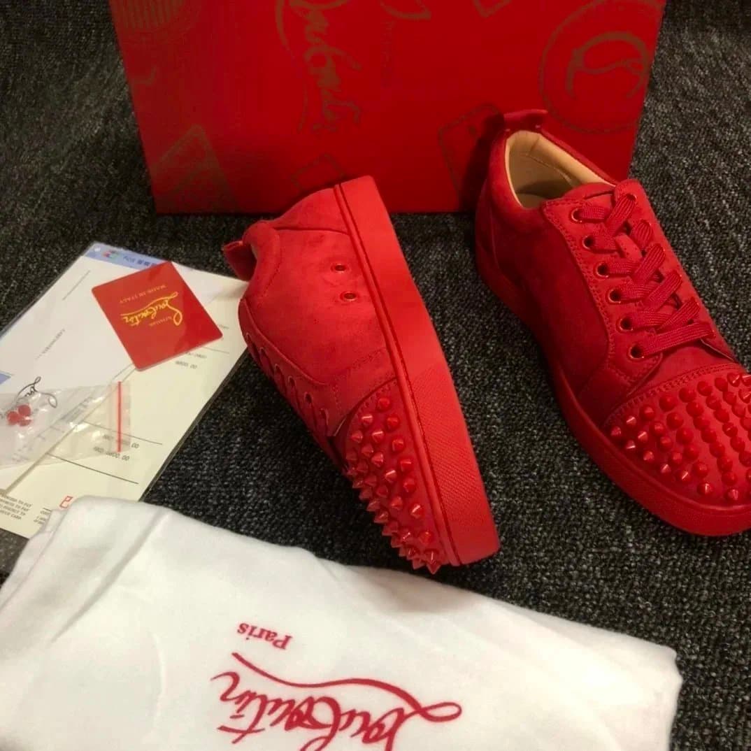 Christian Louboutin Louis Spikes Studded Leather — 30