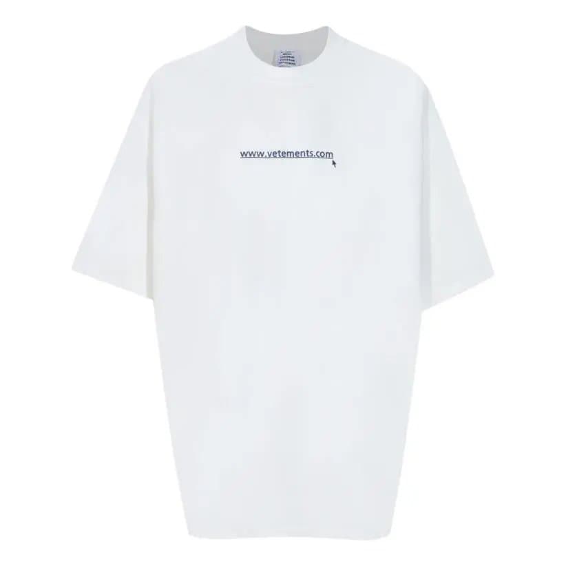 Vetements Logo Tee Web Address Print