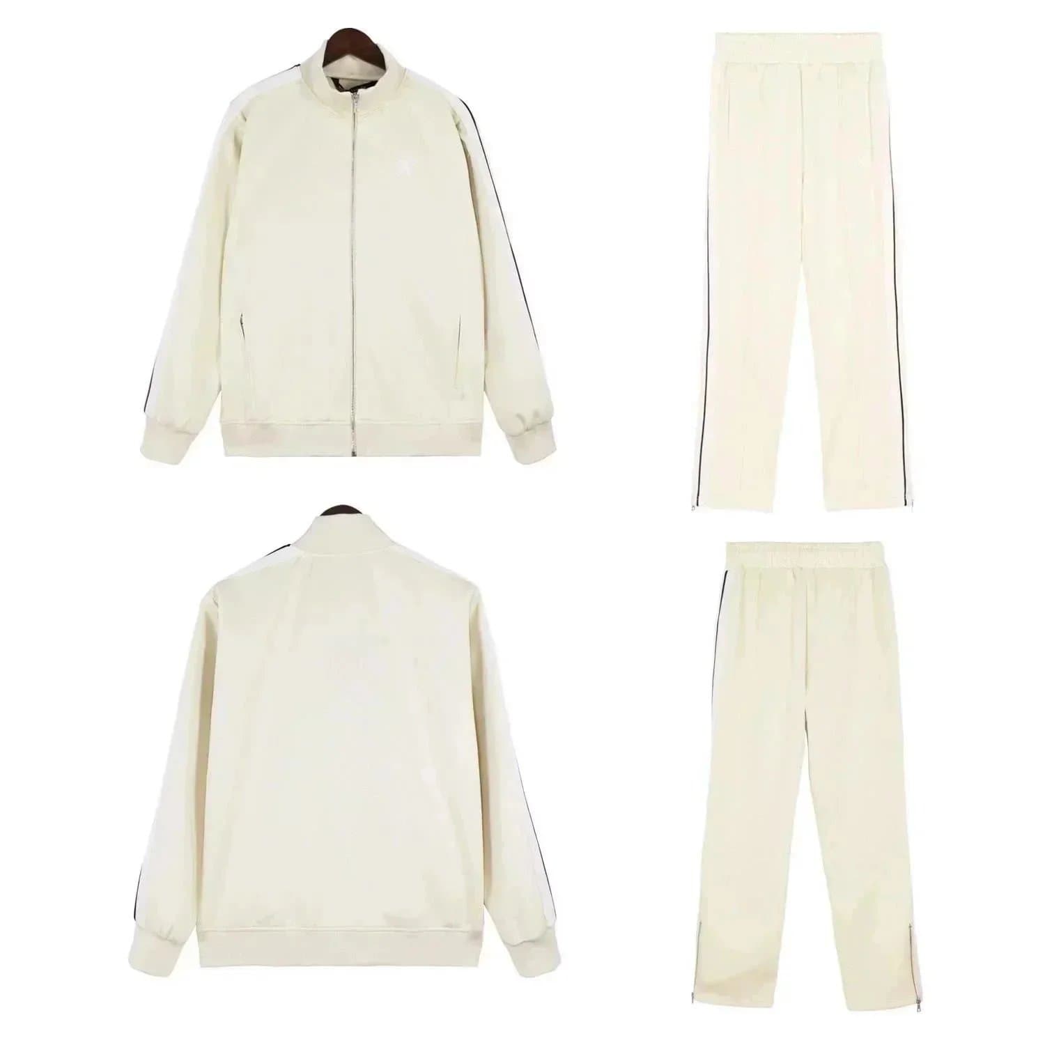 Adidas Track Suit Off-White Stripe