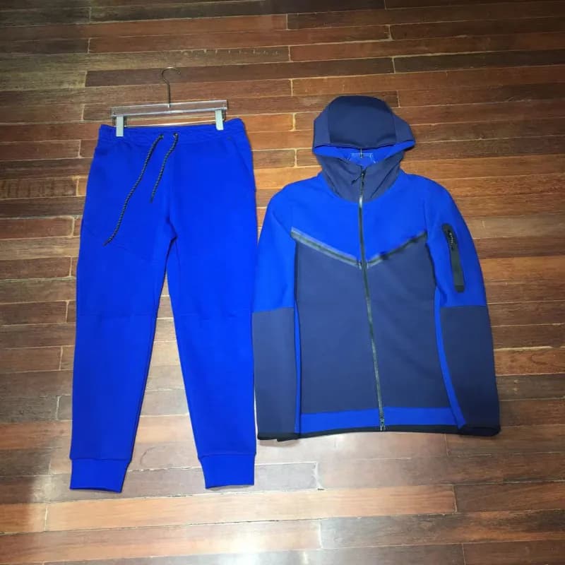 Nike Tech Fleece Hoodie and Joggers Color-Blocked