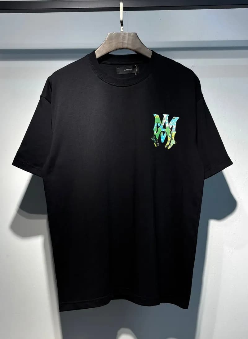 Amiri Logo T-Shirt Mesh Script — 746 black