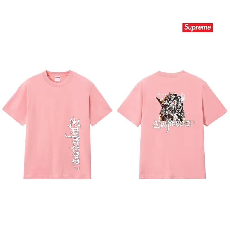 Supreme T-Shirt Gothic Logo Print