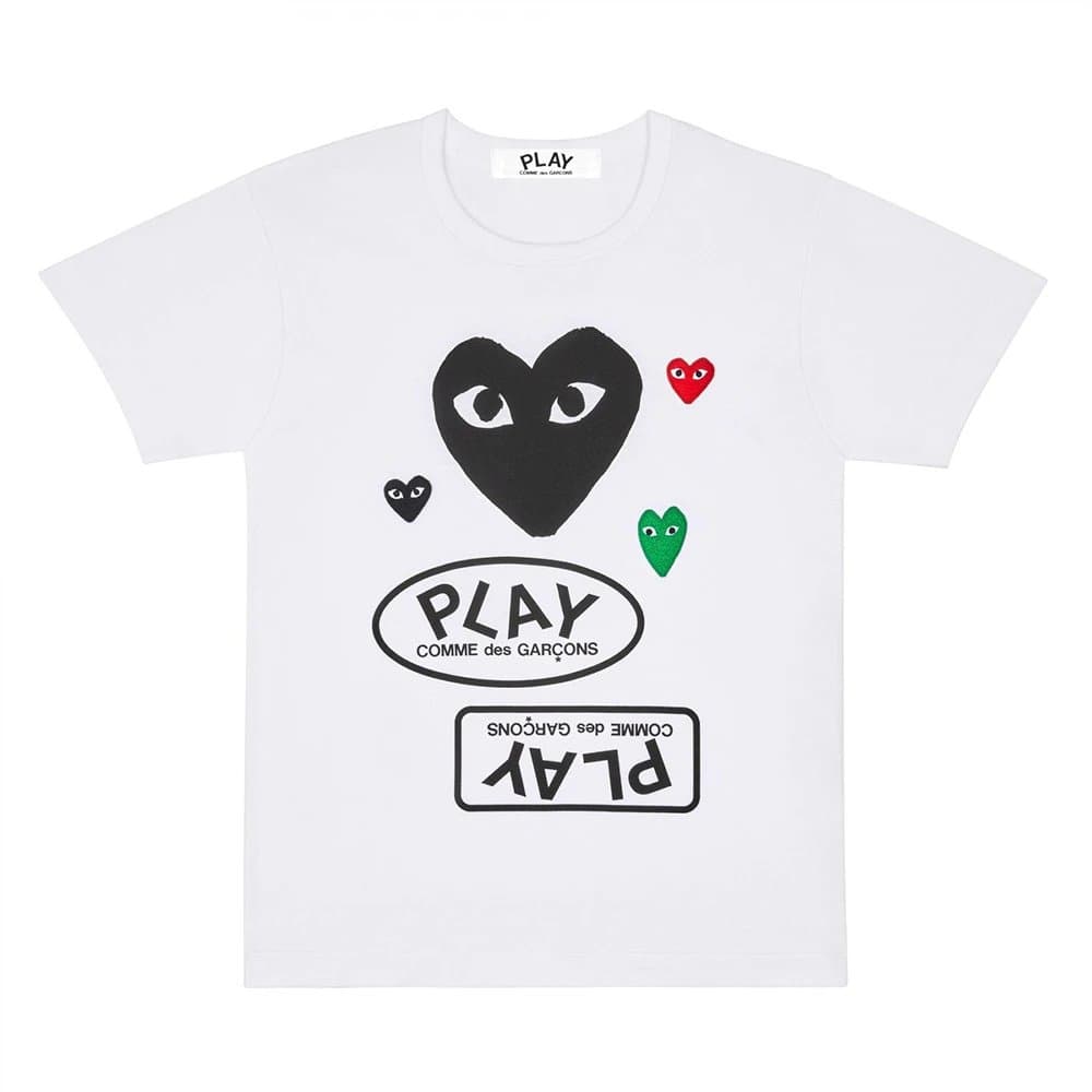 Comme des Garçons × BAPE Heart Tee Camo Heart — CJ02-白色