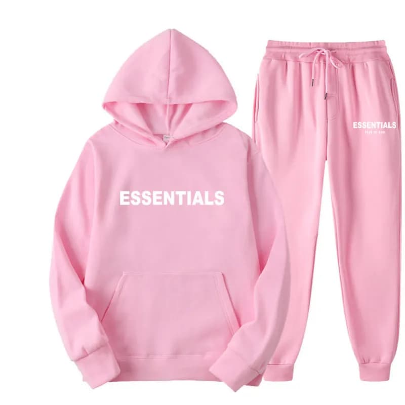 Fear of God Essentials Hoodie and Joggers Set Essentials Logo