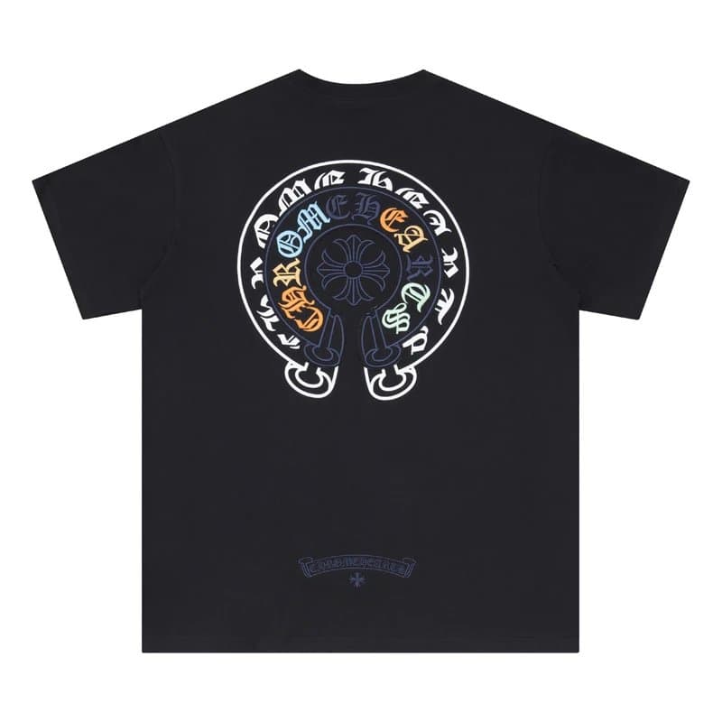 Chrome Hearts Graphic Tee Cross Logo Circle Print