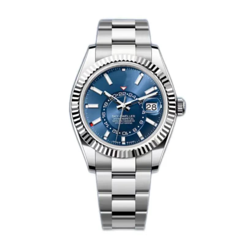 Rolex Sky-Dweller Blue Dial with Fluted Bezel