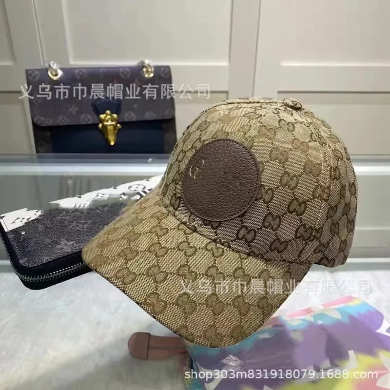 Gucci Baseball Cap GG Monogram — GU棒球 卡其