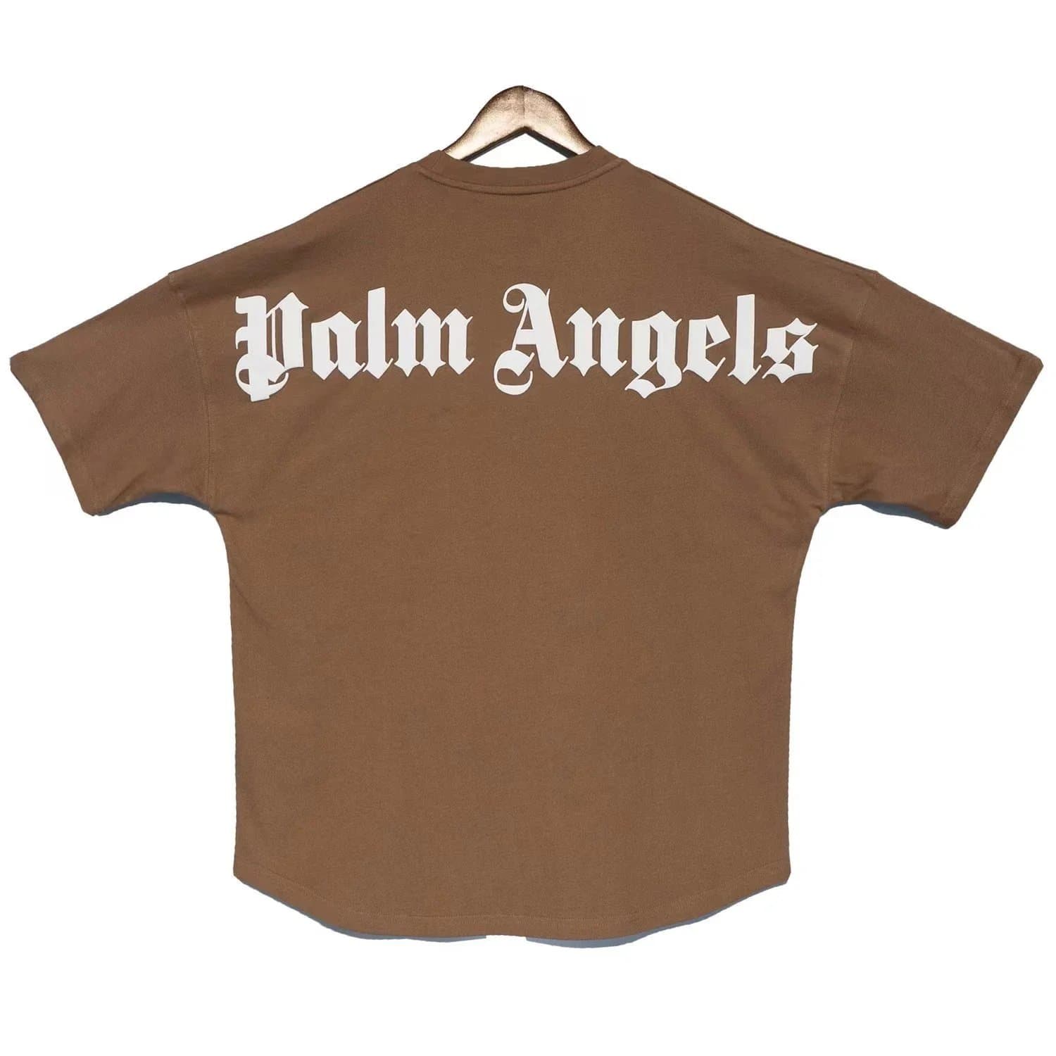 Palm Angels Logo Print Shorts Gothic Script — S31