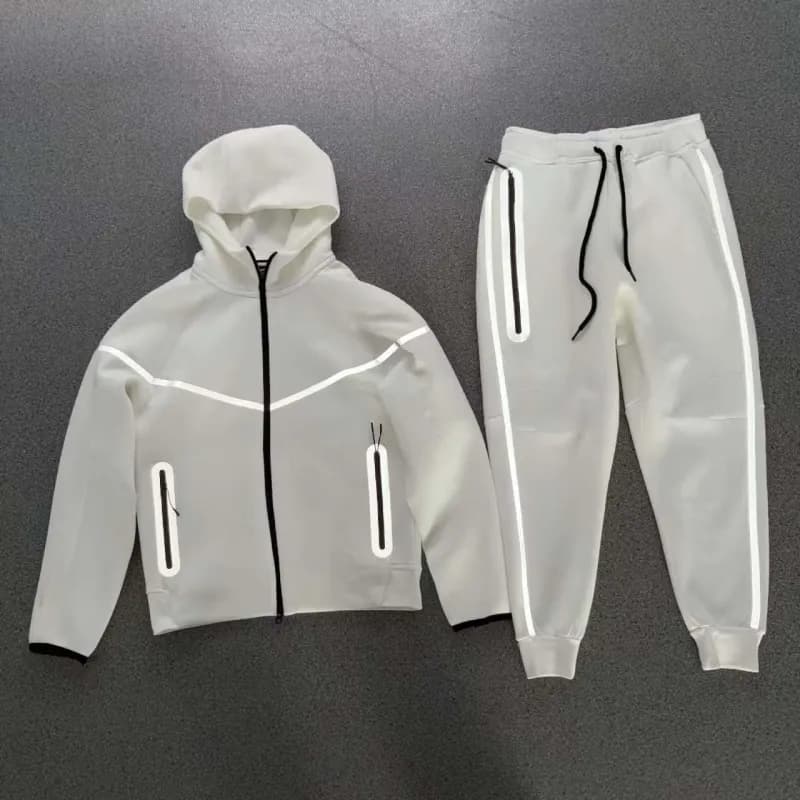 Nike Tech Fleece Hoodie and Joggers Reflective Stripe