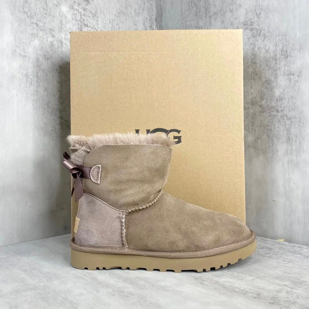 UGG Mini Bailey Bow Suede with Bow Detail