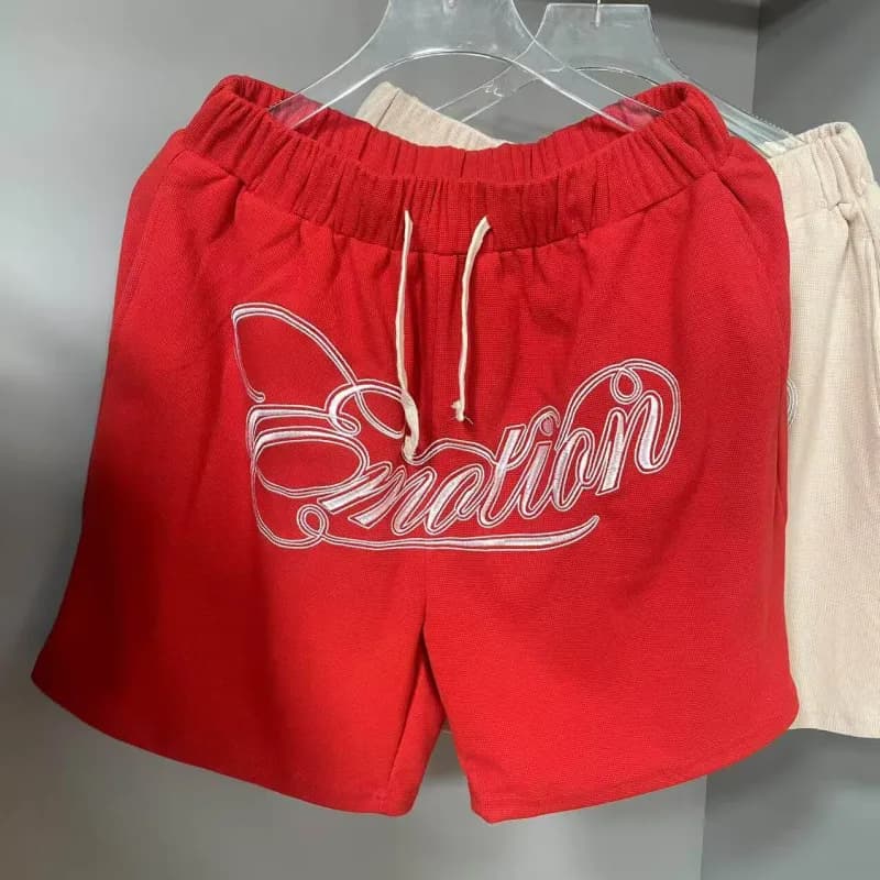 Fear of God Essentials Logo Shorts Emotion Script