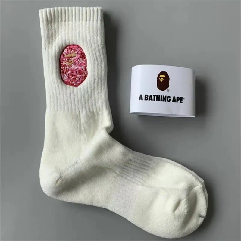 BAPE Crew Sock Ape Head Logo — 均码 · 11