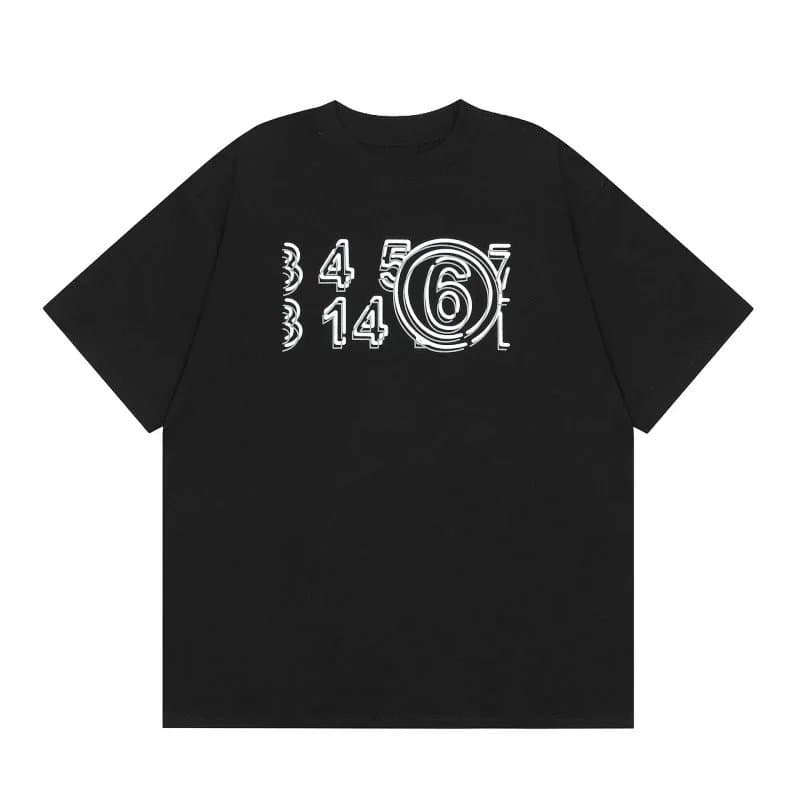 Maison Margiela Graphic Tee Numbers Print