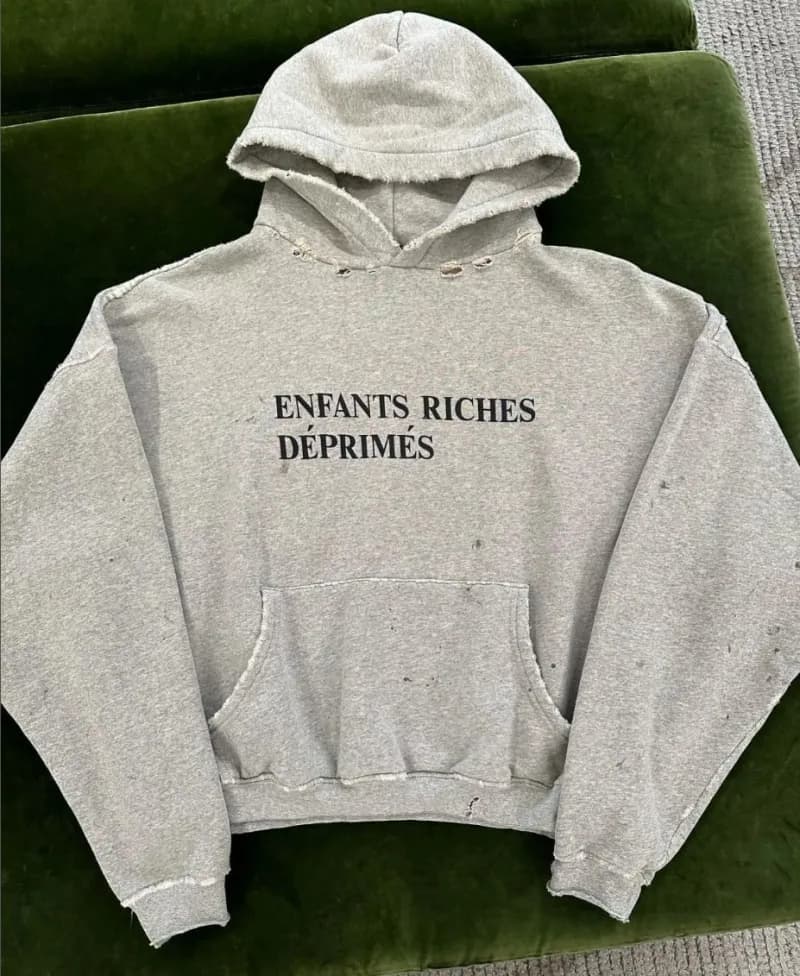 Saint Laurent Zip-Up Hoodie Toxic Print — 3450花灰