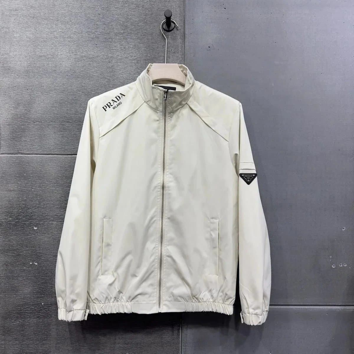 Prada Track Jacket Logo-Embroidered