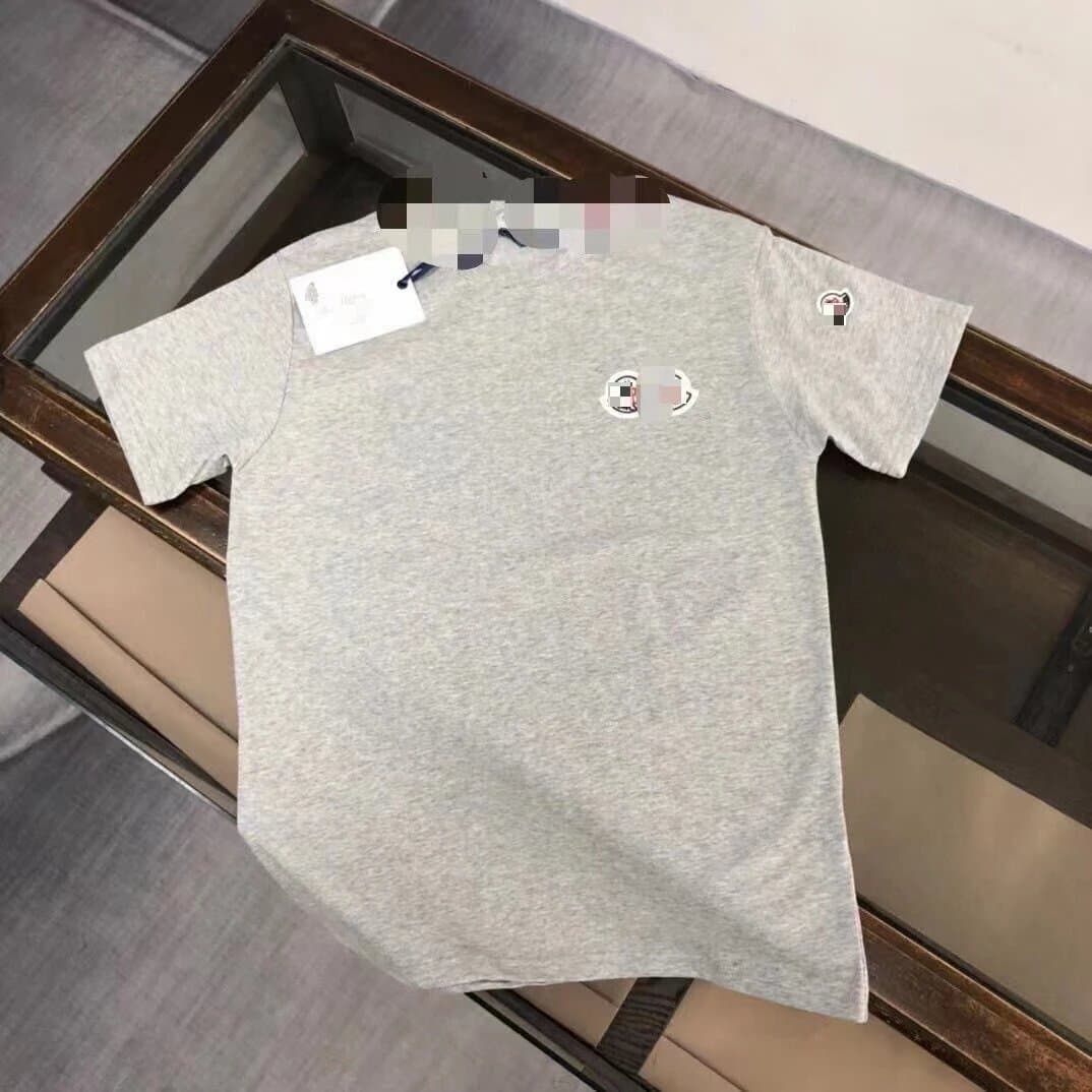 Moncler Logo T-Shirt Heather Grey