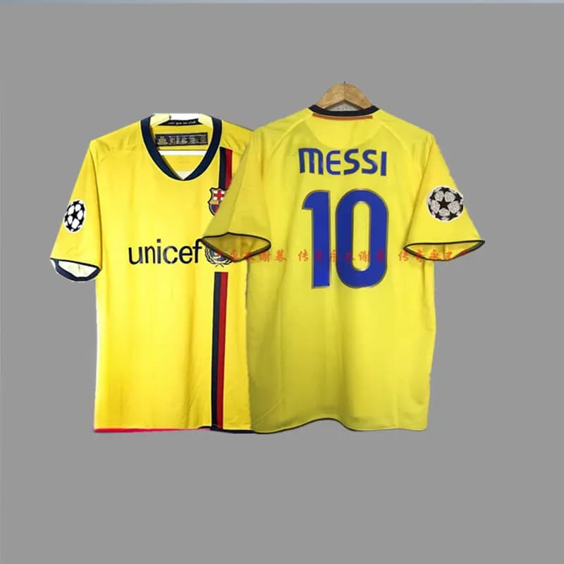 Adidas AC Milan 2007 Champions League Final Jersey Ronaldo 99 — 0809欧冠冠军巴S客场  印10号梅西+臂章