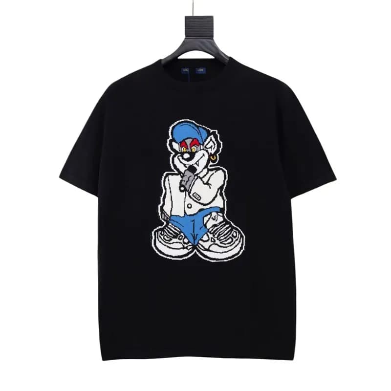 Balenciaga Graphic T-Shirt Pixel Bear Print