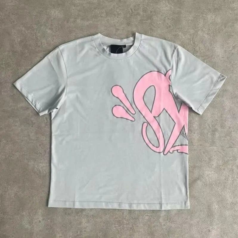 Off-White Graphic Tee Quotation Marks Logo — T恤灰粉