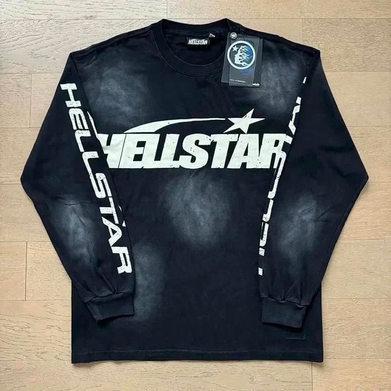 Hellstar Long Sleeve Tee Distressed Logo