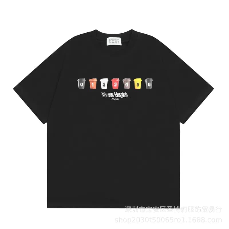 Maison Margiela T-Shirt Number Patch — 867黑色