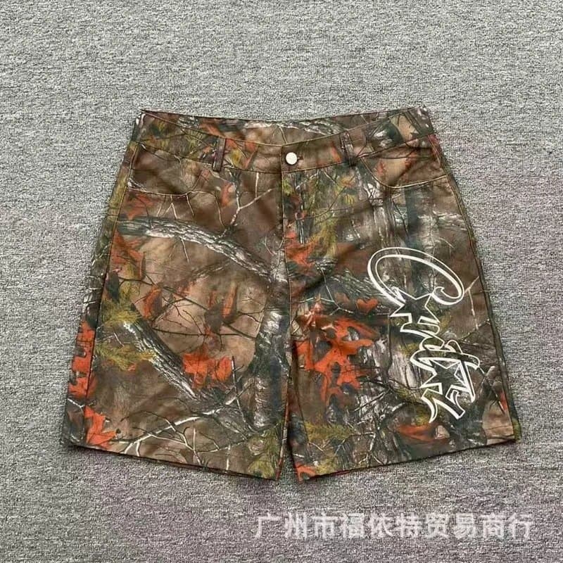 Corteiz Shorts Camouflage Print with Logo