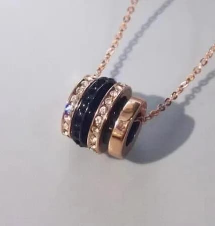 Bulgari Serpenti Tubogas Necklace Black Onyx and Pave Diamonds