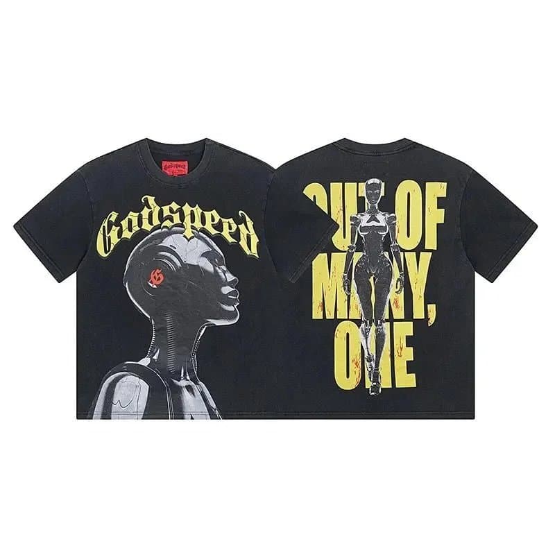 Godspeed Graphic Tee Skeleton Pitcher — 25