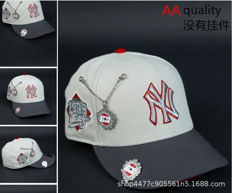 MLB Baseball Cap NY Yankees Embroidered with Pendant Chain