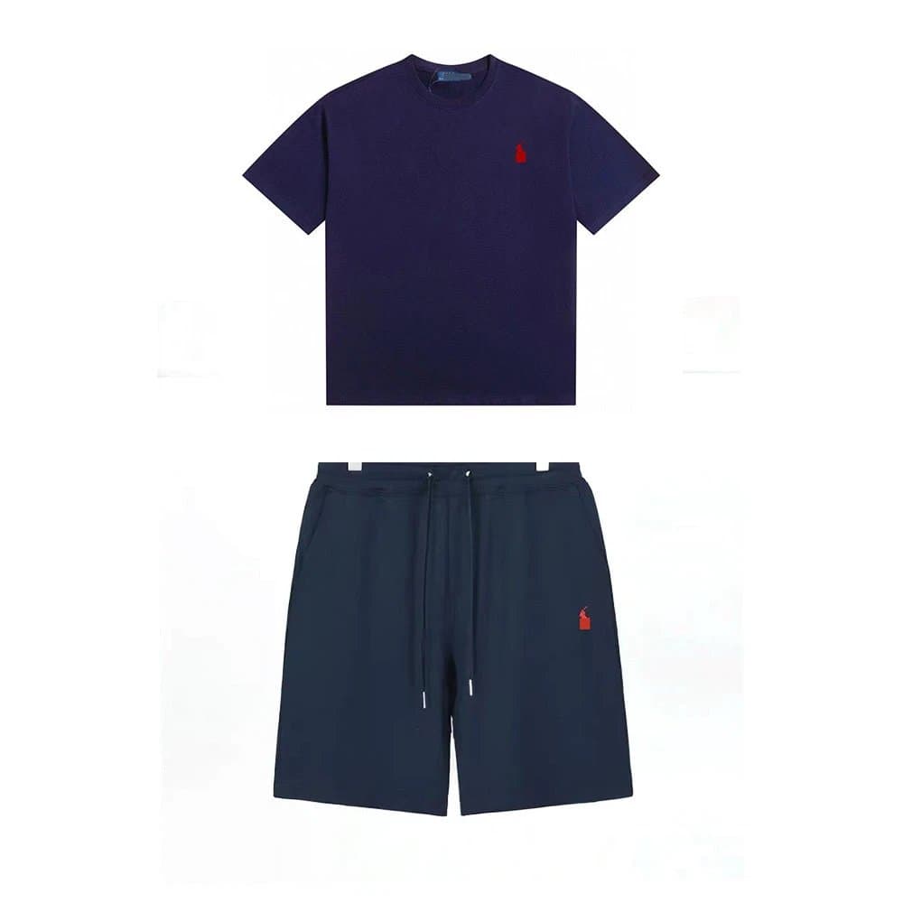 Polo Ralph Lauren Set Navy with Red Pony