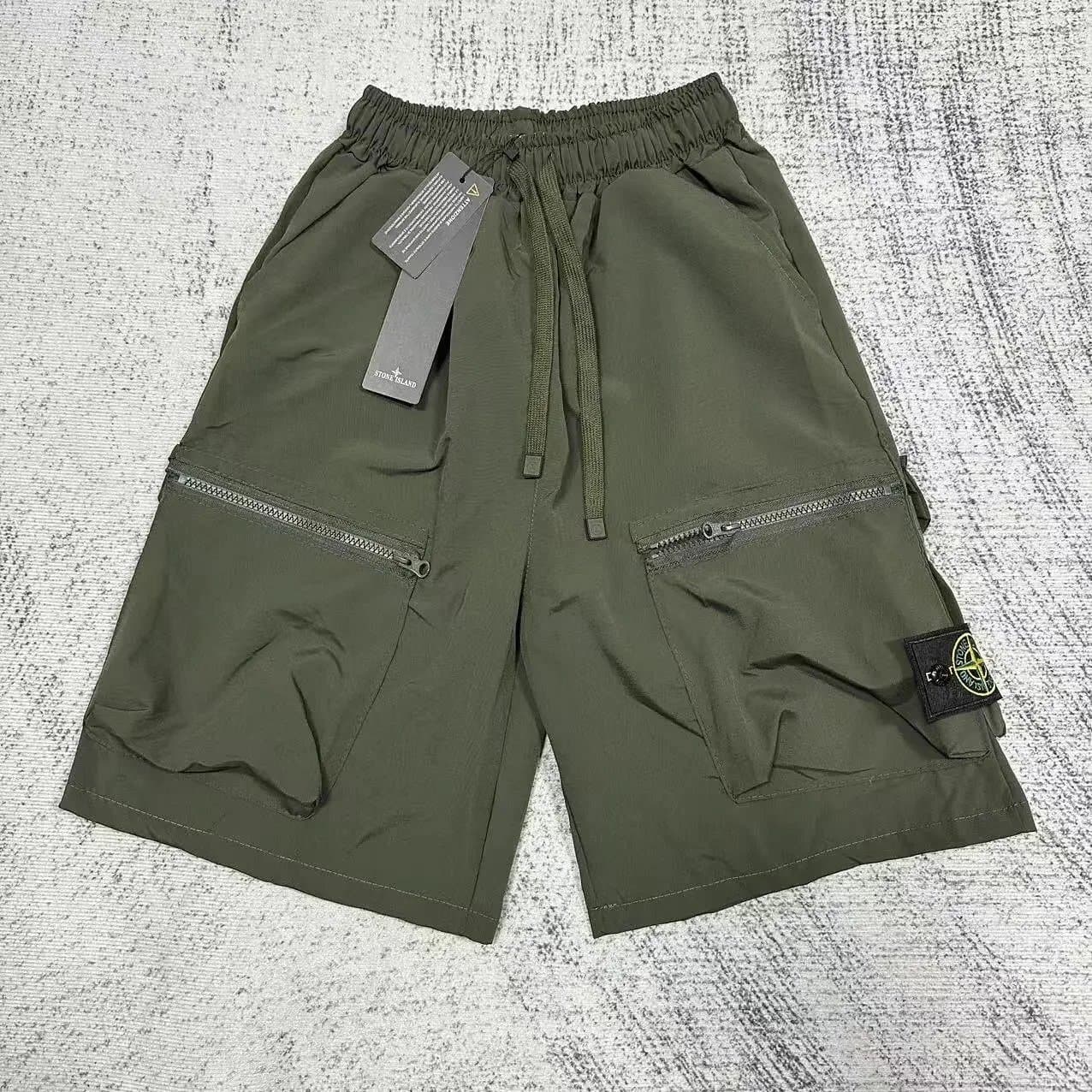 Stone Island Track Shorts Compass Patch — 1017019CC