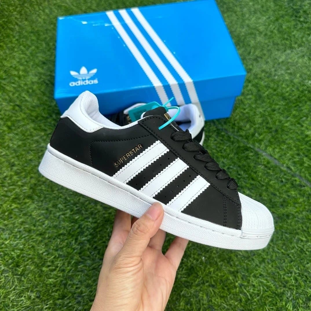 Adidas Superstar Classic White — 高版本 黑白