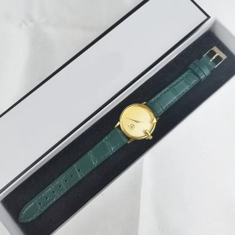 Gucci G-Timeless Watch Green Alligator Strap