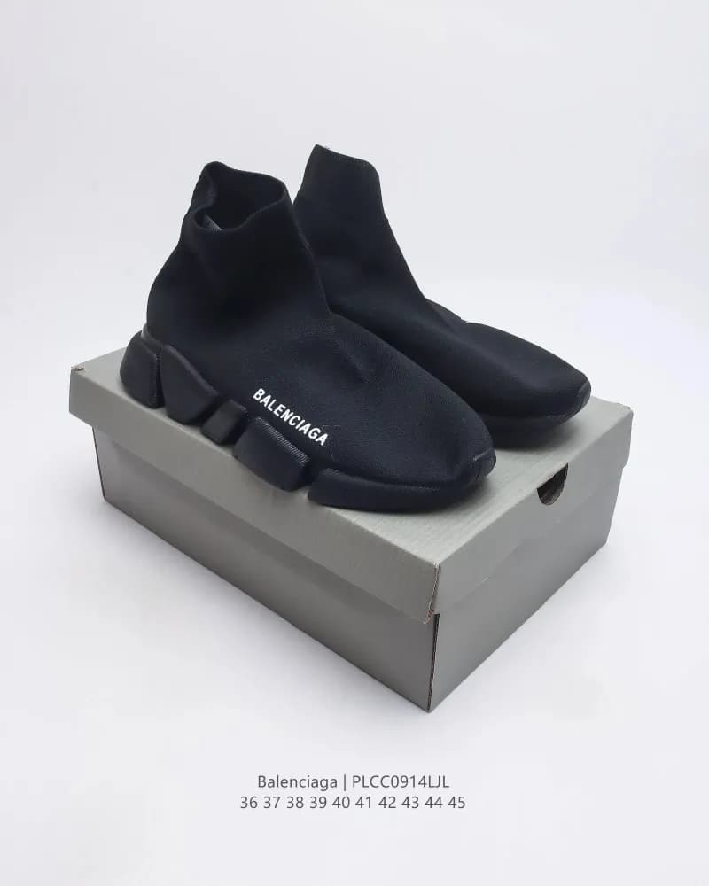 Balenciaga Speed Trainer Black White Red — 8