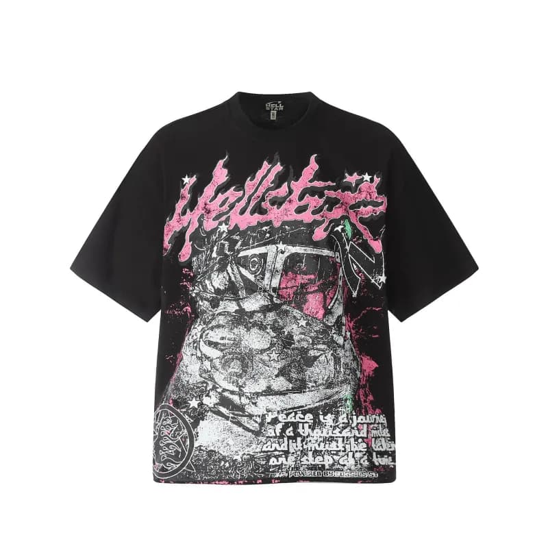 Hellstar Ribcage Tee Skeleton Print — HE710黑色