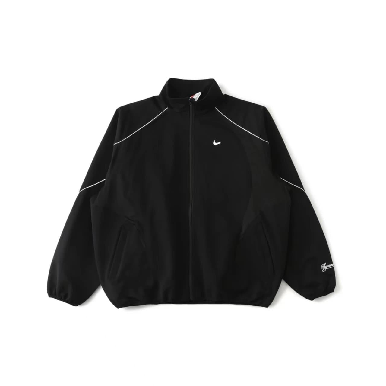 Supreme × Nike Track Jacket Black/White