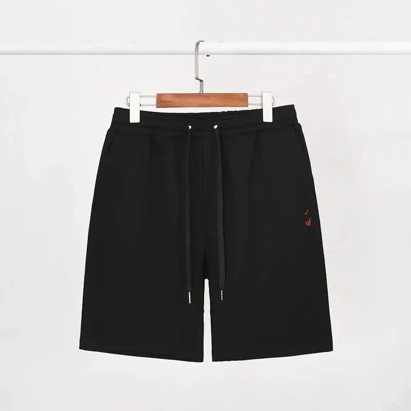 Travis Scott Drawstring Shorts Black with Red Logo