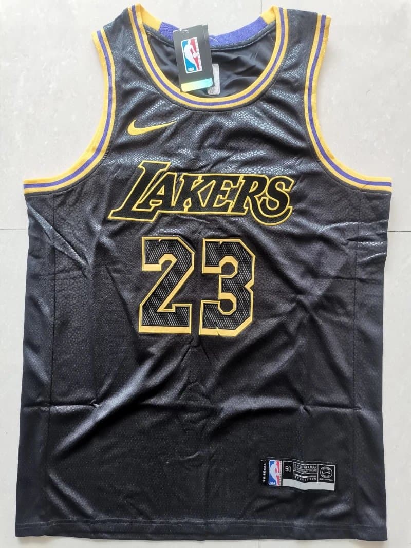 Nike Lakers Swingman Jersey Black Gold